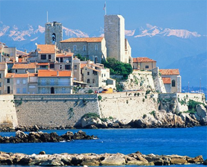 Antibes on the French Riviera coast